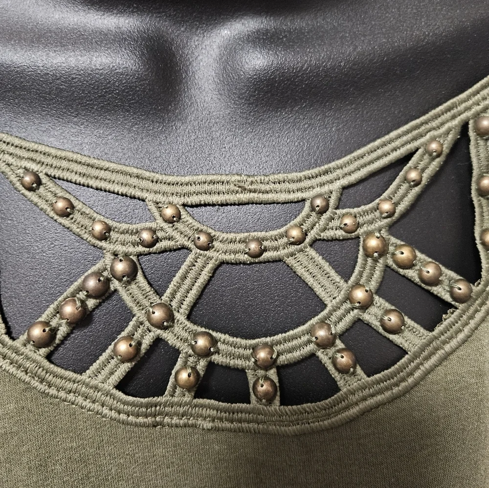 VENUS Embellished Cut Out Top NWOT